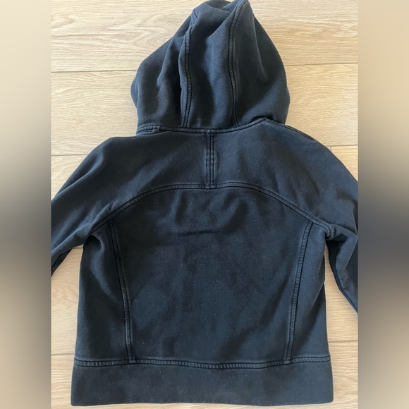 Lululemon To You Hoodie Floral Embroidered Full Zip black Cotton Terry size 6 - Picture 9 of 14